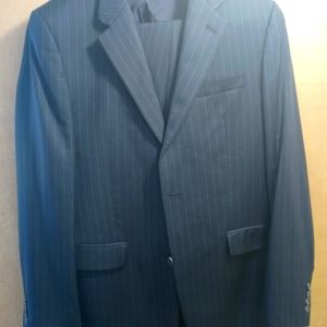 2pc Ralph Lauren Navy Blue Pinstripe Suit